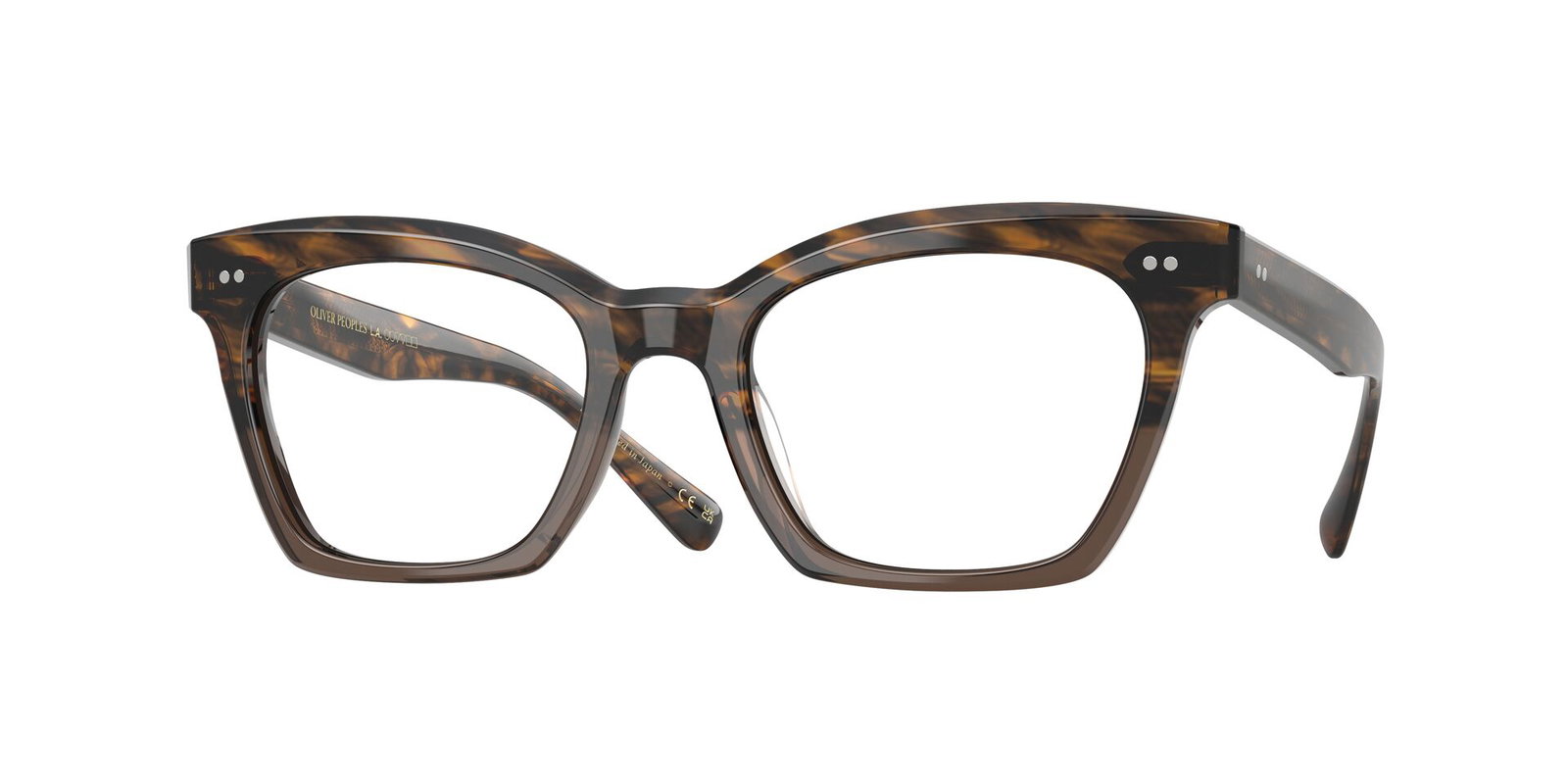 Das Bild zeigt die Oliver Peoples Fassung OV5566U 1732 in Sedona Rot/Taupe Verlauf.